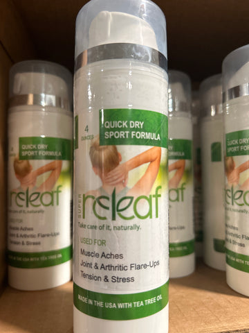 Personal Care-4 oz Pain Releaf Gel-Quick Dry Sport Formula Airless Pump
